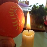 pysanky removing wax