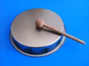 homemade bodhran (tin)