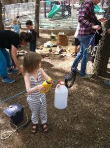 Rhythm tree - clothesline instruments