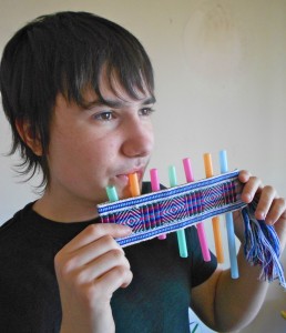 josef playing straw zamponas