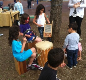 Rhythm Tree drumming around