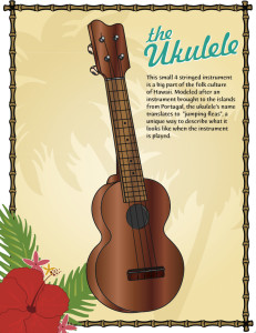 ukulele color image